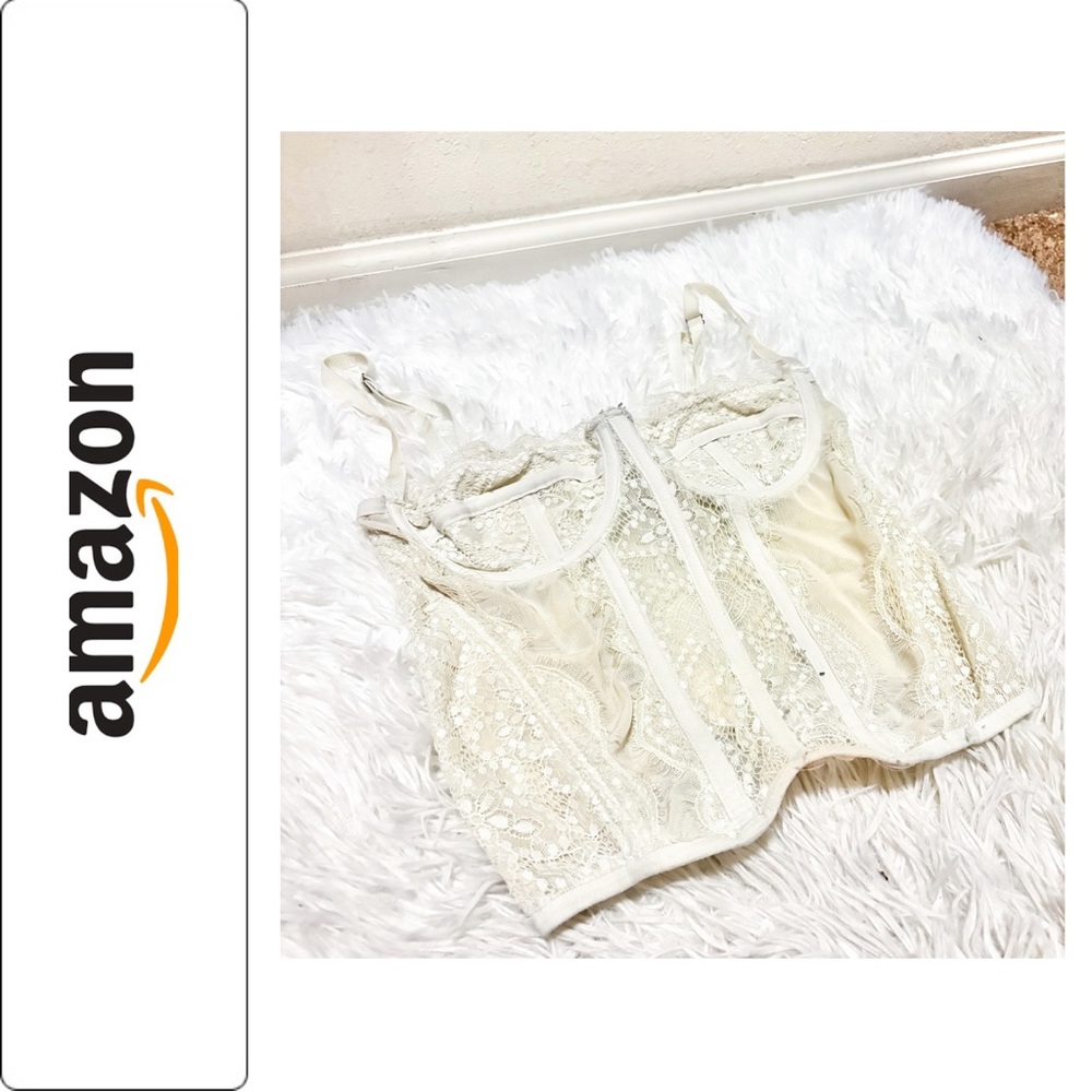 Amazon Cream Corset Top